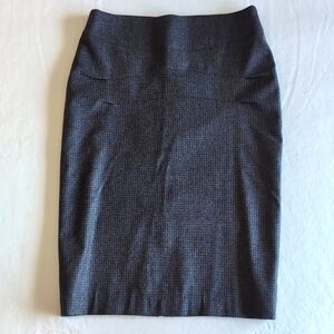 GUNEX Italian Made Wool Pencil Skirt w/ Unique Pleating Women's Size 4